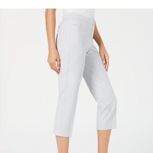 38. NWT Alfani Comfort Waist Capri Silver Pants
